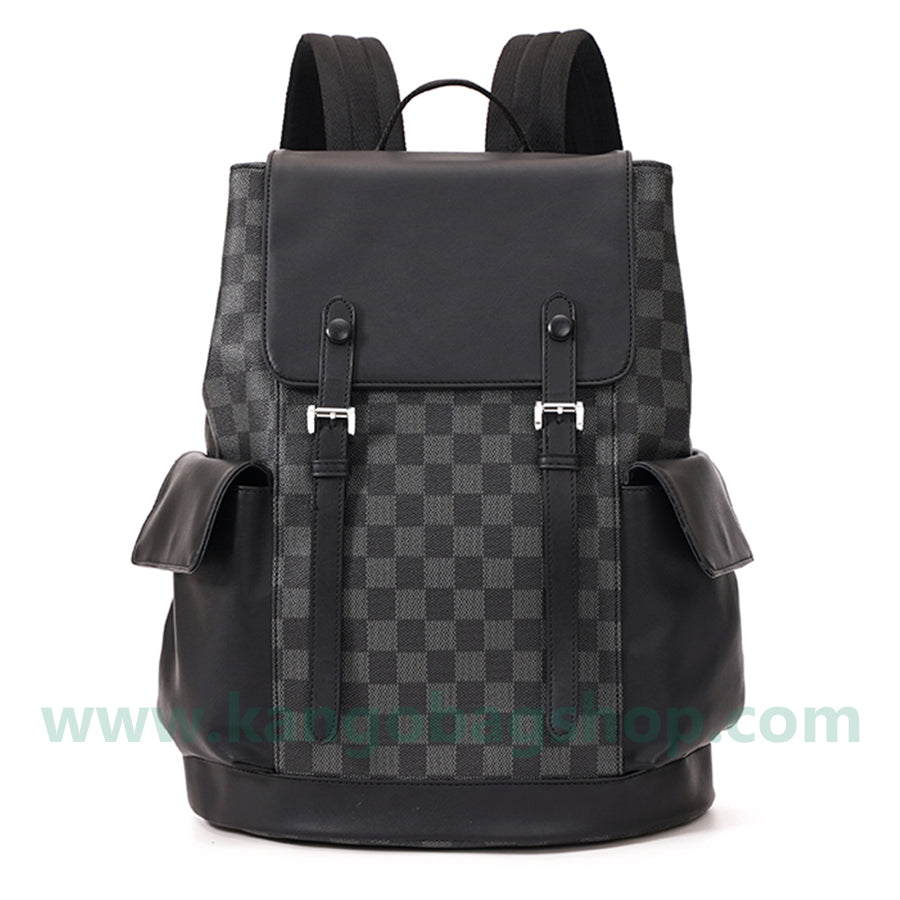 Korean version of the backpack high-capacity male and female plaid backpack backpack schoolbag computer bag