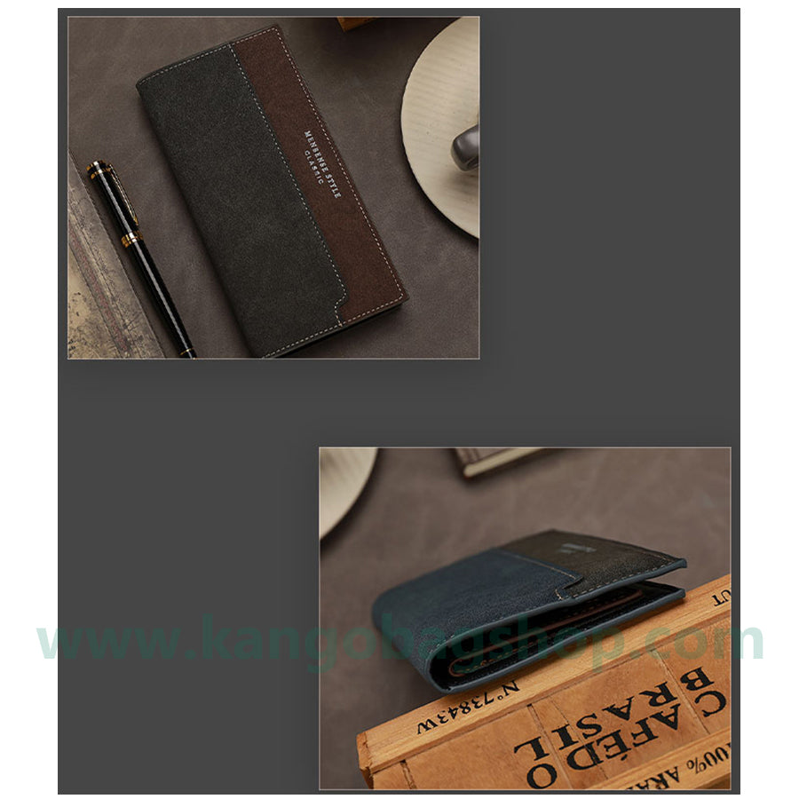 Men's wallets new long color multi-card table large-capacity casual men frosted tide wallet