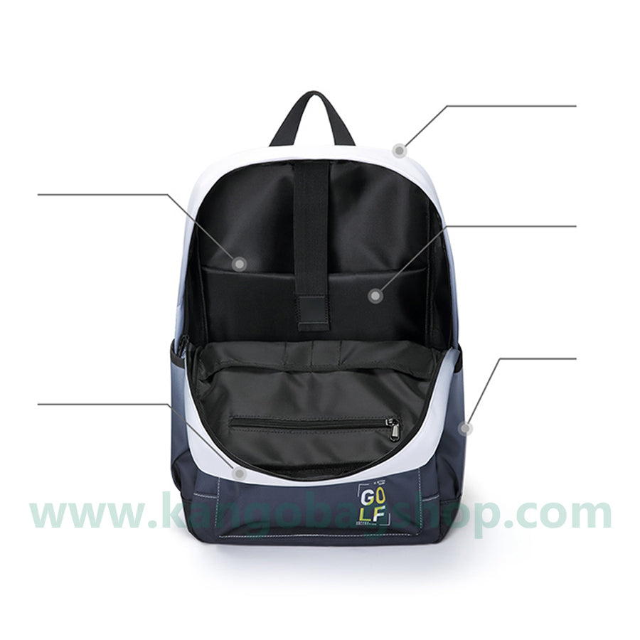 The new backpack male backpack computer bag high school students backpack large volume gradient bag