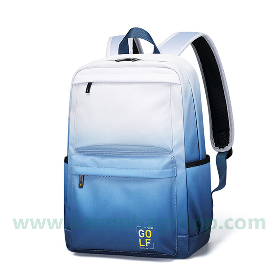 The new backpack male backpack computer bag high school students backpack large volume gradient bag