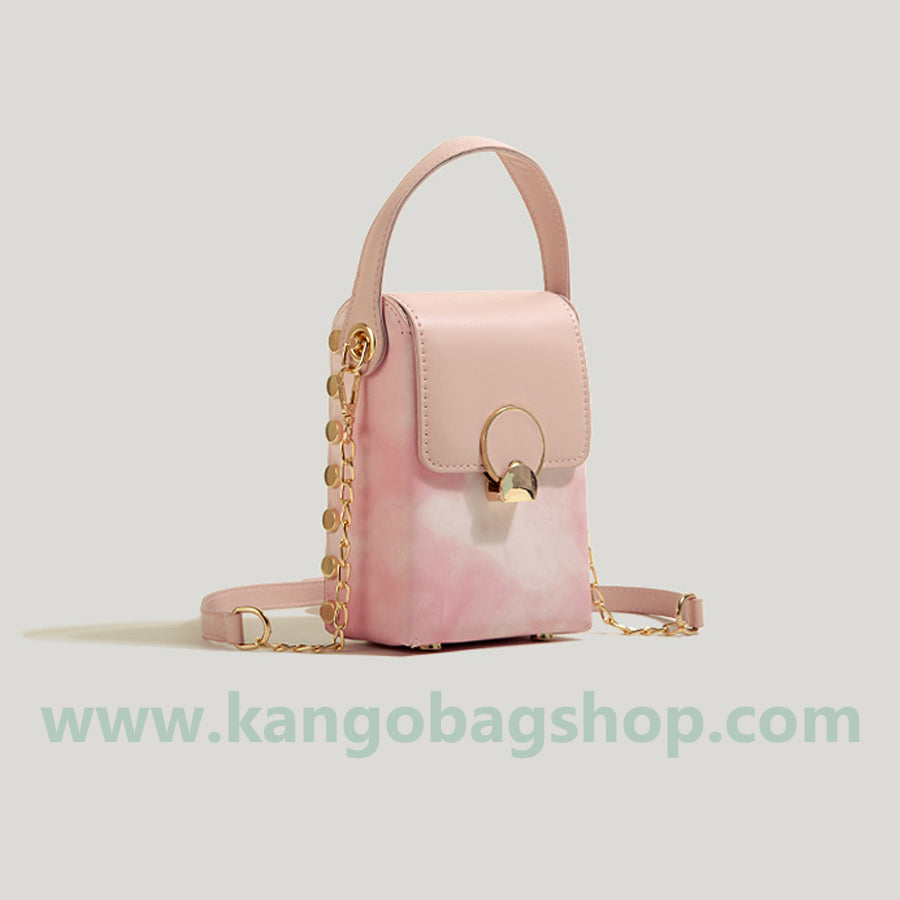 Small design hand halo-dyed bag women's new spring and summer fashion straddle single-shouldered oblique mobile phone bag