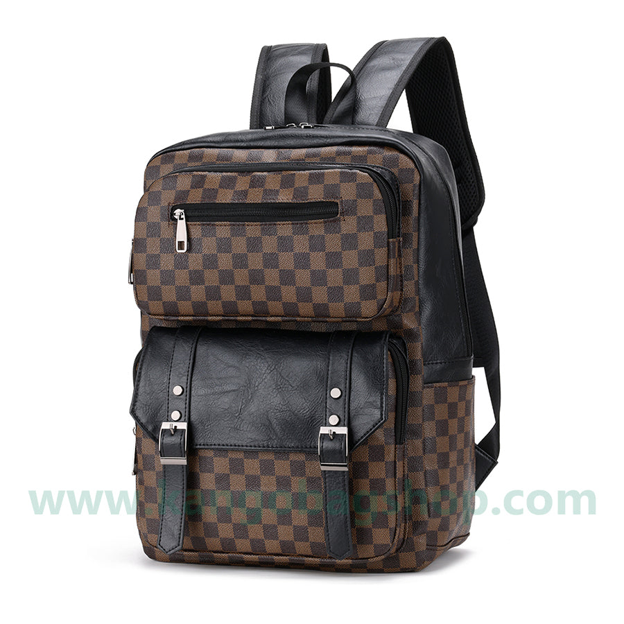 Male big capacity simple male travel computer backpack fashion high school student schoolbag