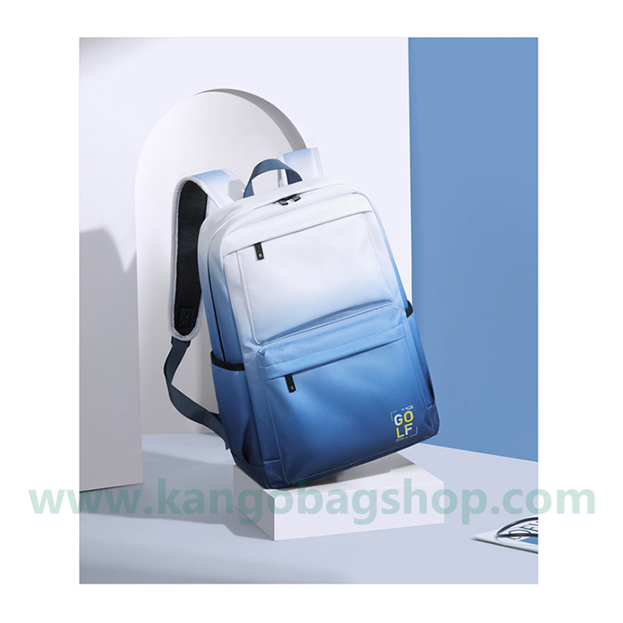 The new backpack male backpack computer bag high school students backpack large volume gradient bag