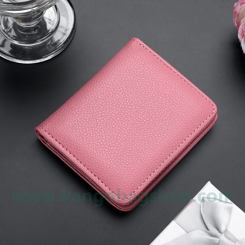 Simple wallet man ultra-thin short wallet card bag one soft wallet thin multi-card position wallet students