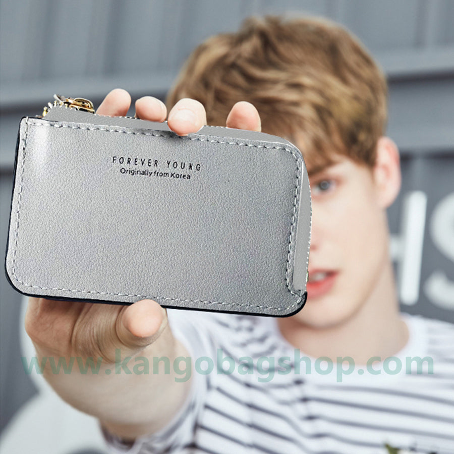 New card bag men's ultra-thin Zipper Change Purse Korean version of Simple Bank credit card sleeve mini card clip