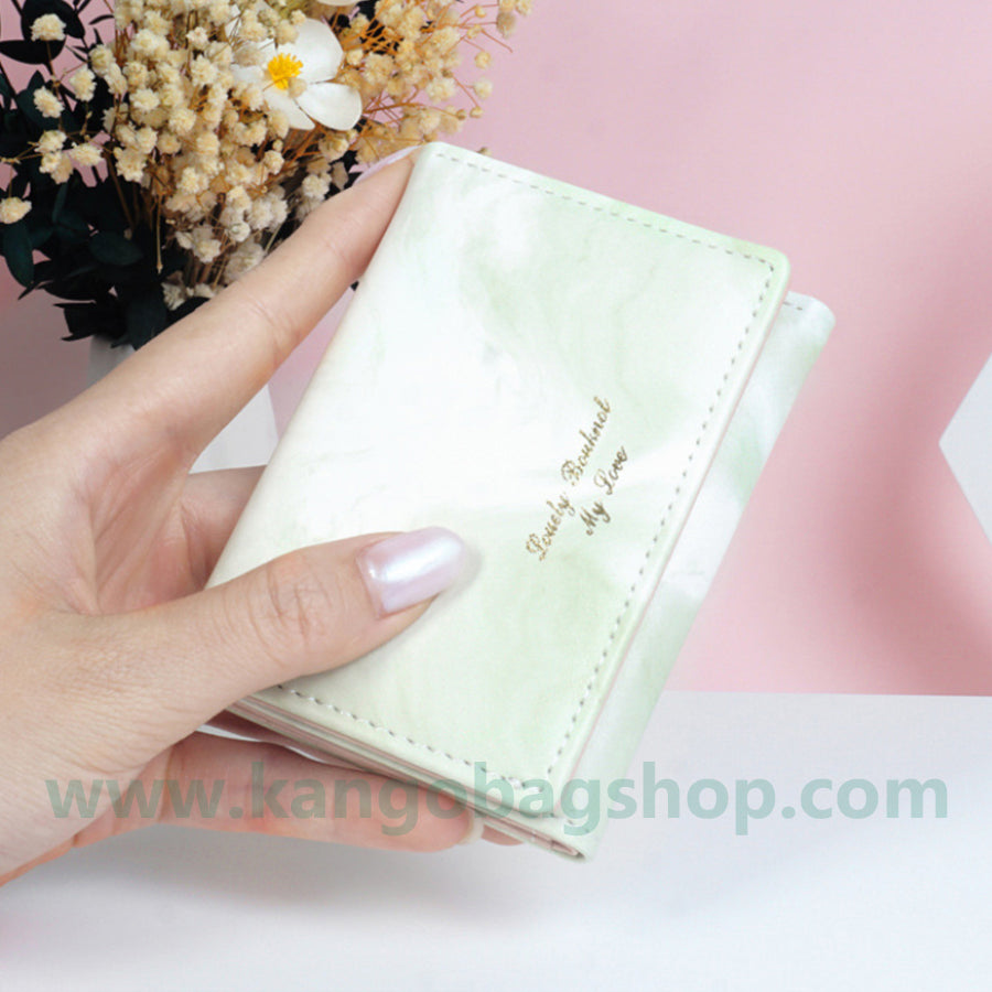 New Purse Ladies Slim small cute small change purse ink painting student niche design wallet