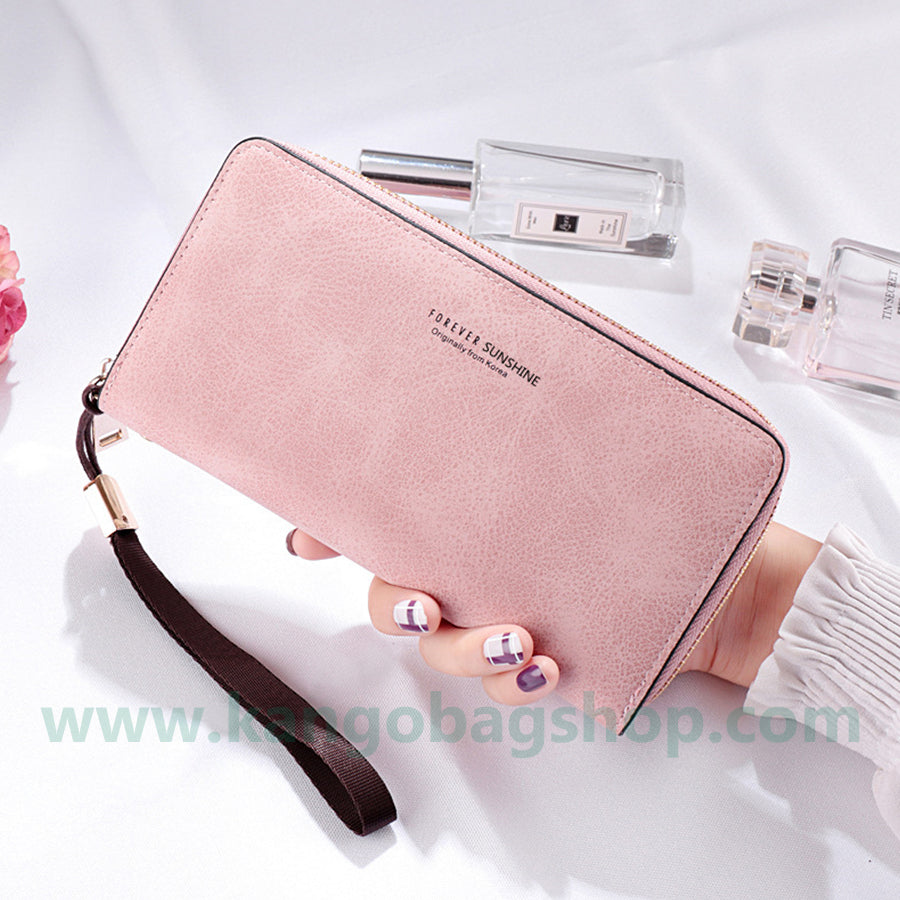 Hold a Lady Purse Long Korean version handbag solid color multi-function card bag mobile phone purse purse purse purse purse purse purse