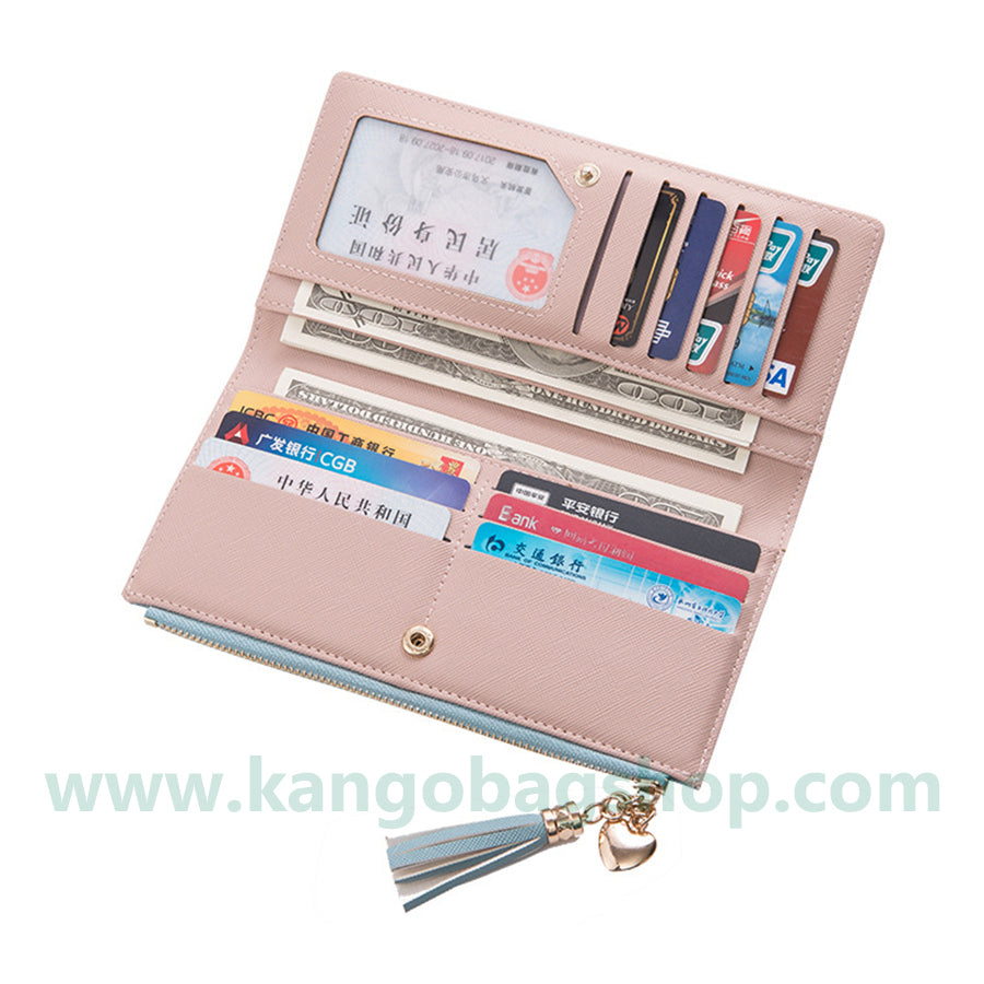 Purse woman new Korean version of the fashionable purse card bag one bag zipper change purse