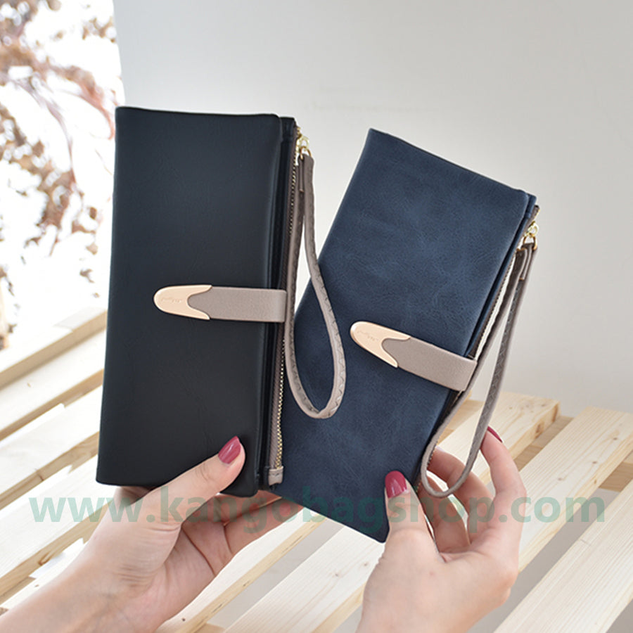 Purse long style new fashion student Korean version of cute fashion personality simple zipper wallet