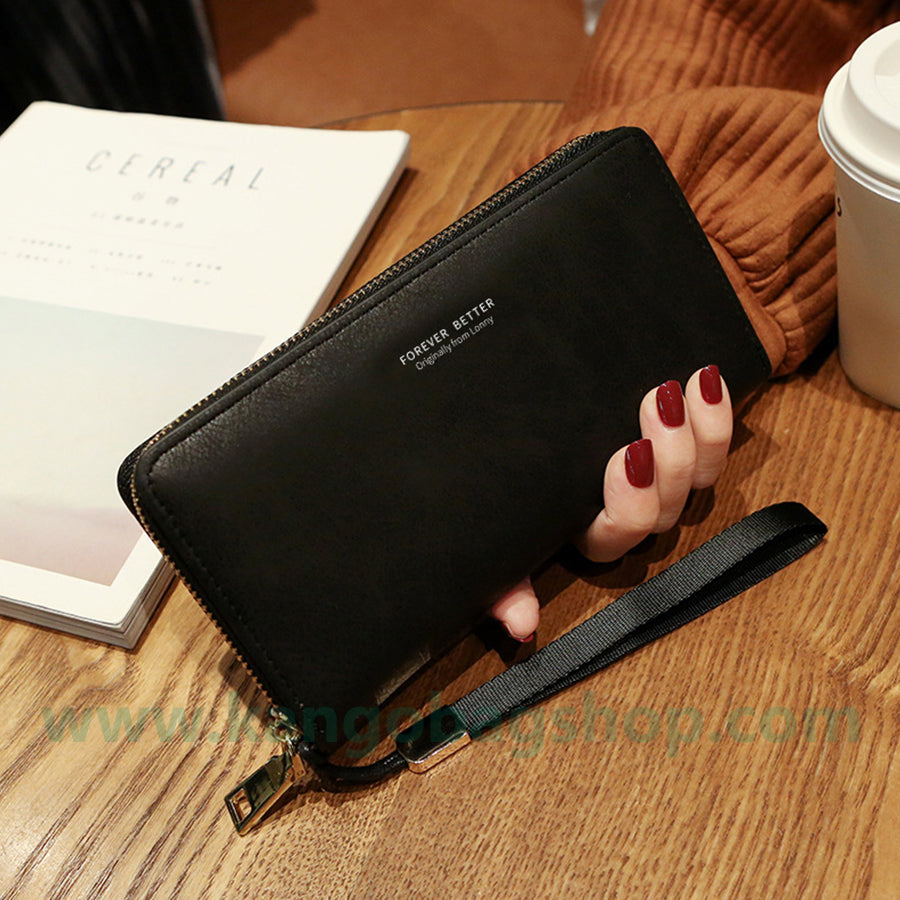 Hold a Lady Purse Long Korean version handbag solid color multi-function card bag mobile phone purse purse purse purse purse purse purse