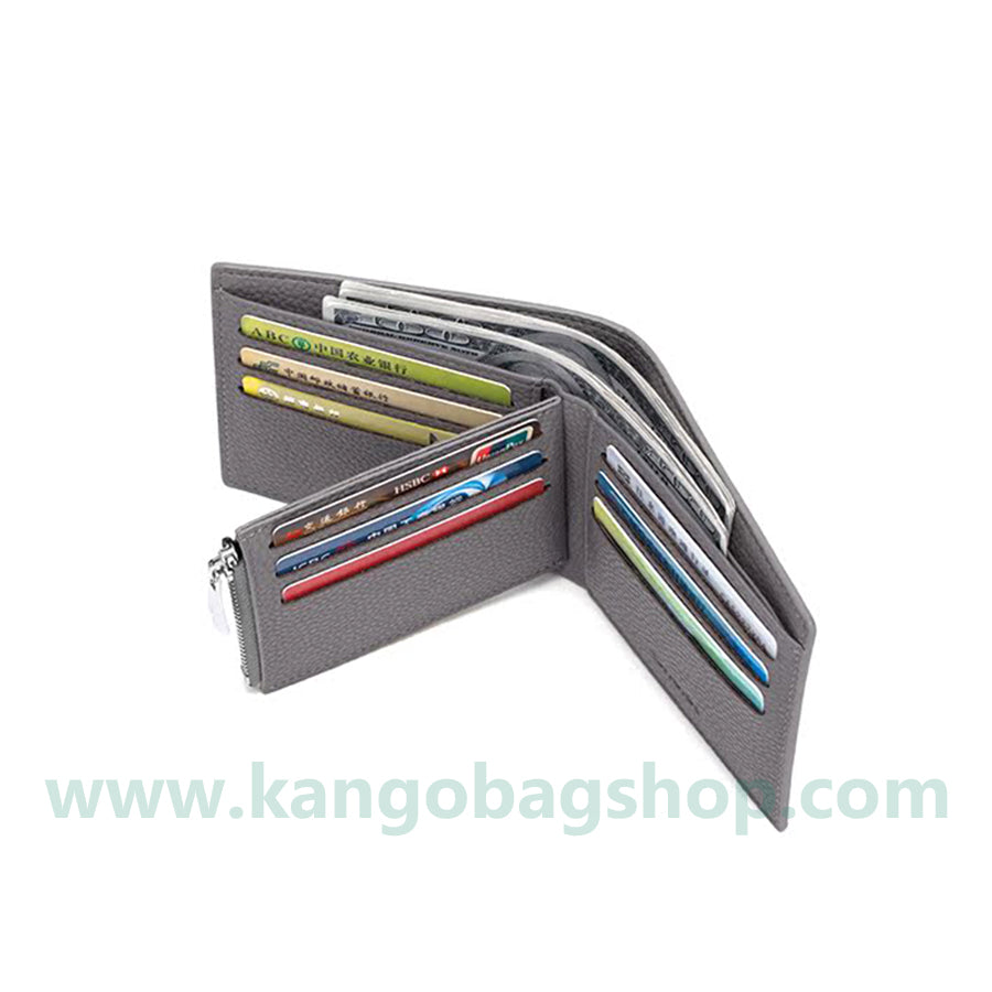 Men's new multi-card zipper wallet fashion new men's wallet