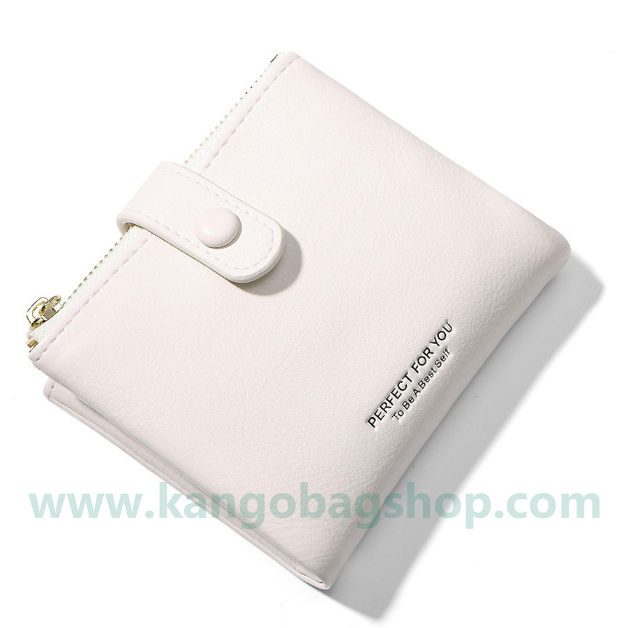 New double zipper purse female multi-card large capacity small purse soft leather simple and easy small purse female