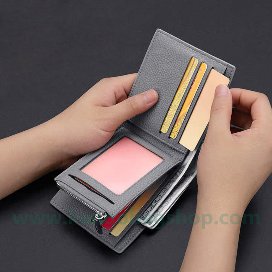 Men's new multi-card zipper wallet fashion new men's wallet