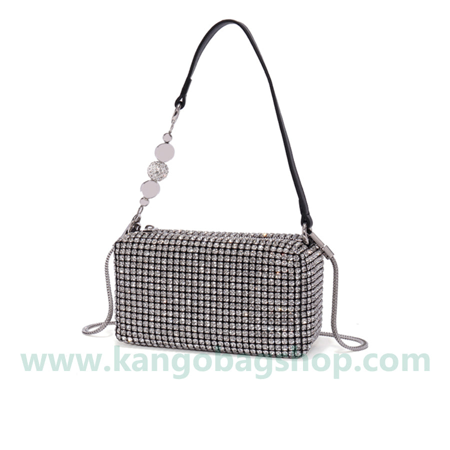 The new diamond bag full of Diamond Bag Pearl handbag chain bag armpit bag