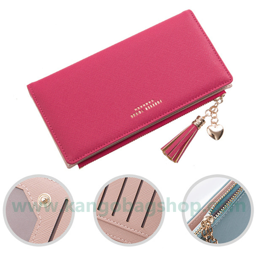 Purse woman new Korean version of the fashionable purse card bag one bag zipper change purse