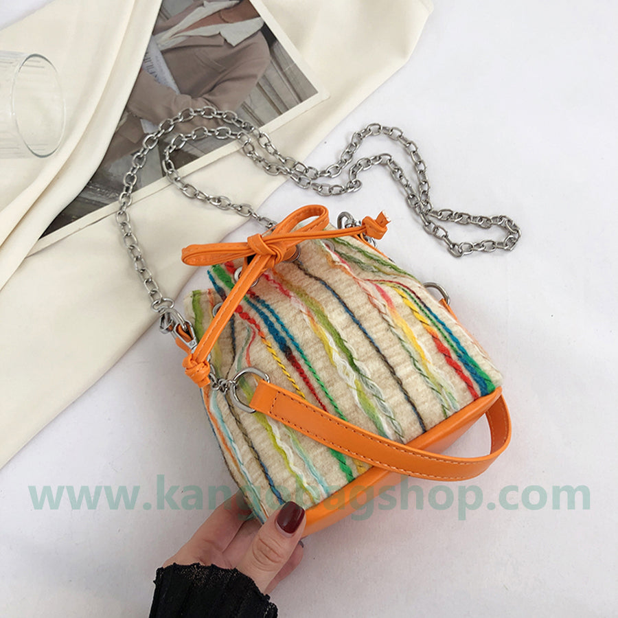 Summer high-end fashion small bucket bag ladies new fashion Fanny Pack Fanny Pack