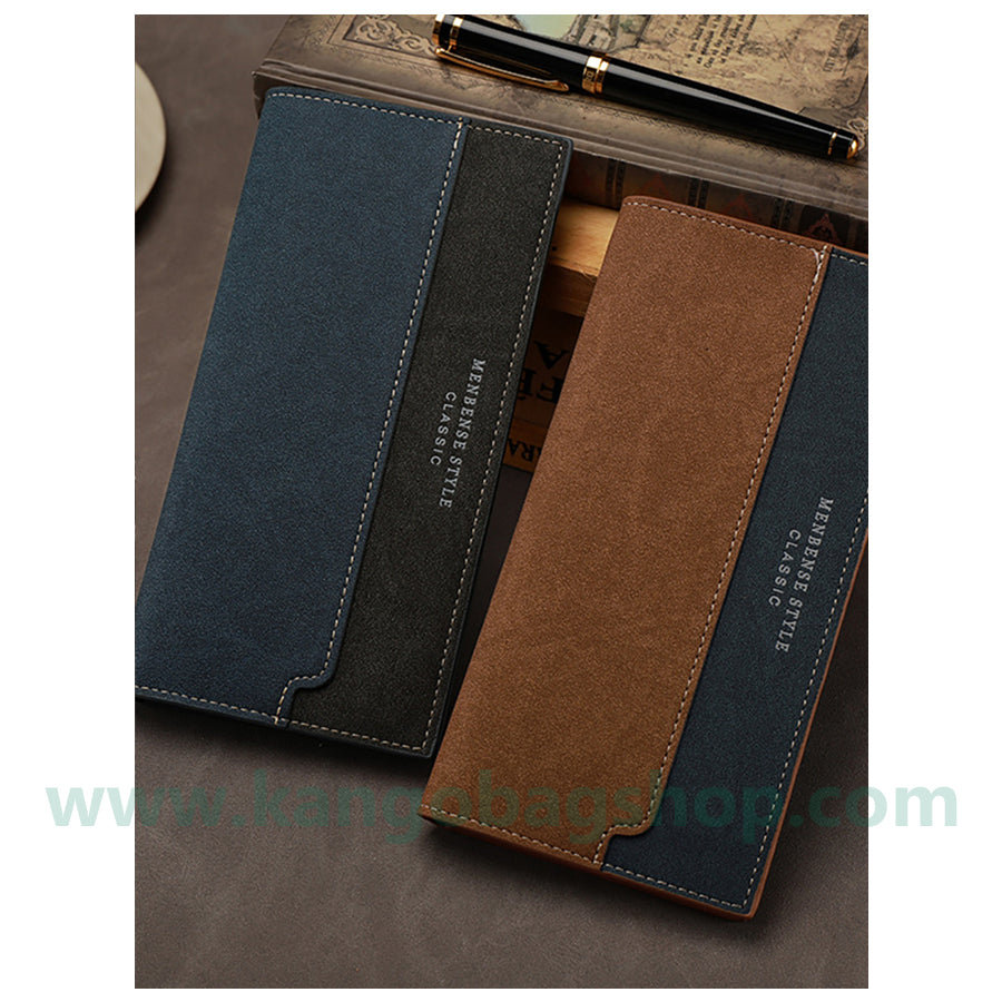 Men's wallets new long color multi-card table large-capacity casual men frosted tide wallet