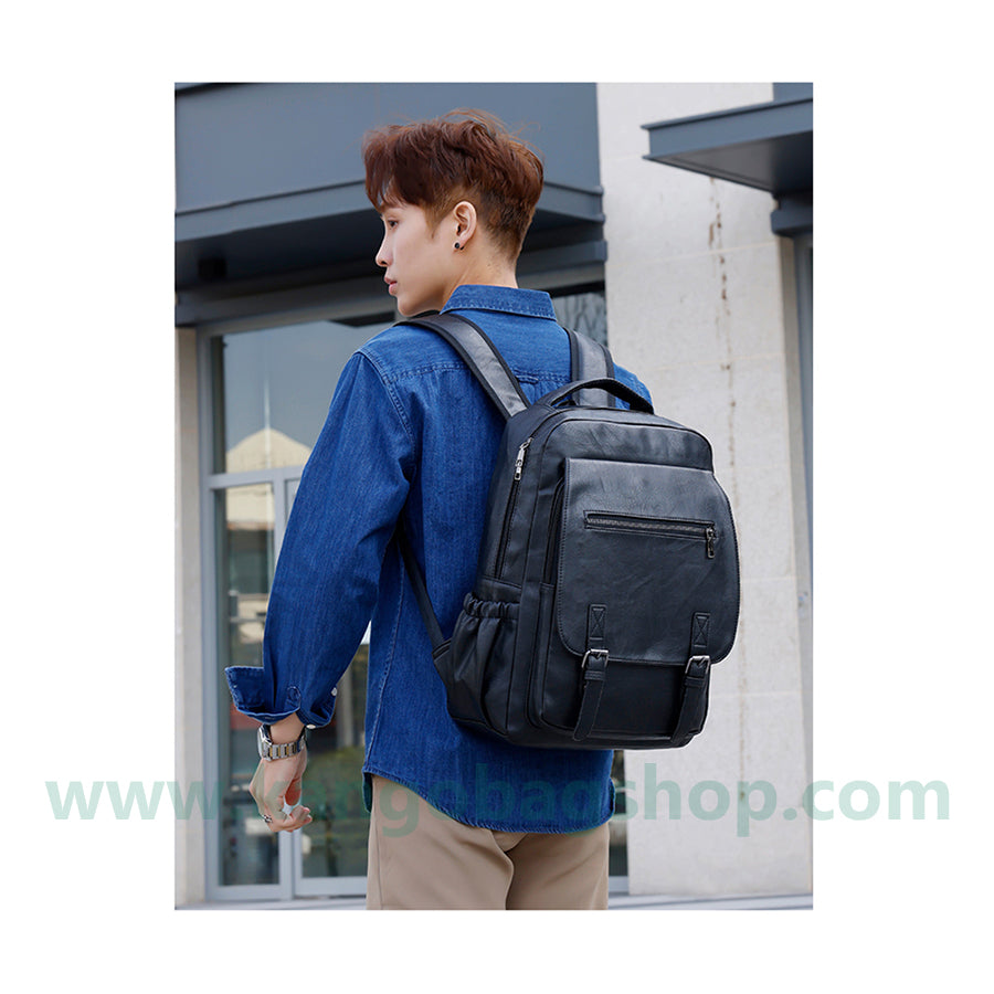 Men's fashion travel computer backpack junior high school high school students schoolbag man bag