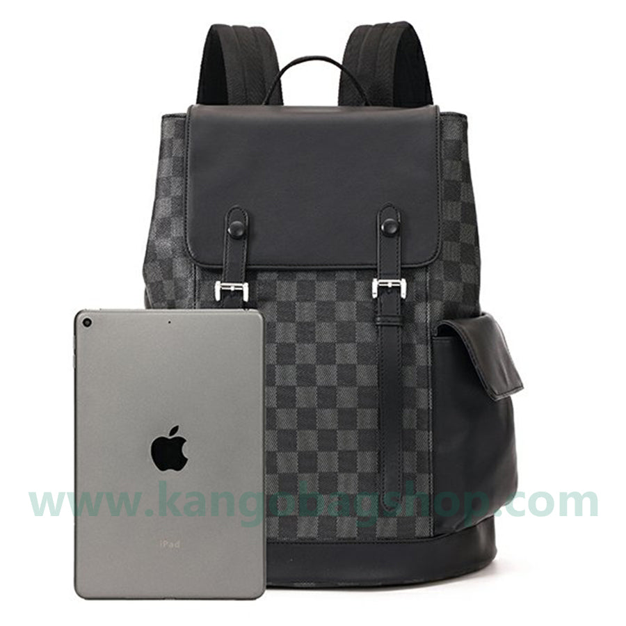 Korean version of the backpack high-capacity male and female plaid backpack backpack schoolbag computer bag