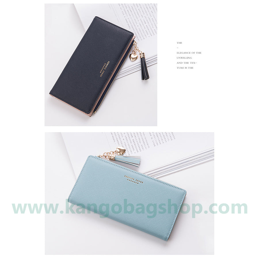 Purse woman new Korean version of the fashionable purse card bag one bag zipper change purse