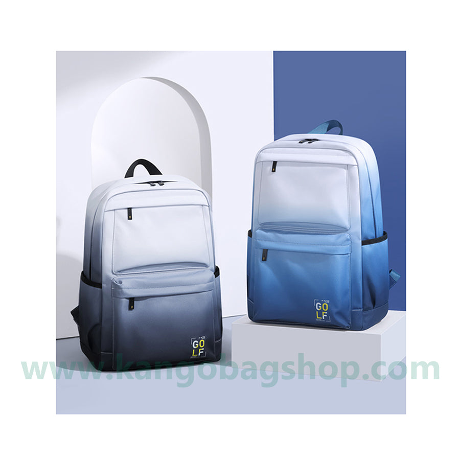 The new backpack male backpack computer bag high school students backpack large volume gradient bag