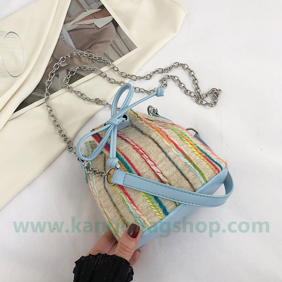 Summer high-end fashion small bucket bag ladies new fashion Fanny Pack Fanny Pack