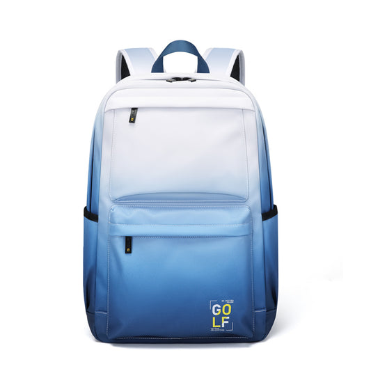 The new backpack male backpack computer bag high school students backpack large volume gradient bag