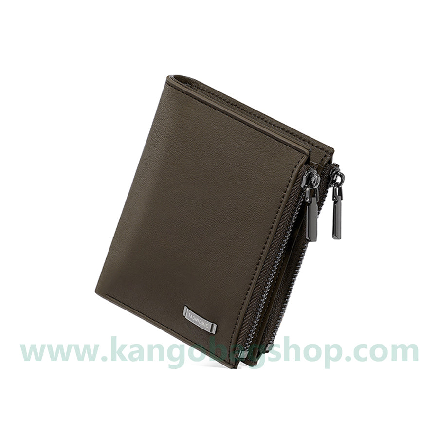 New soft leather simple men's wallet large capacity business wallet men's double zipper walle