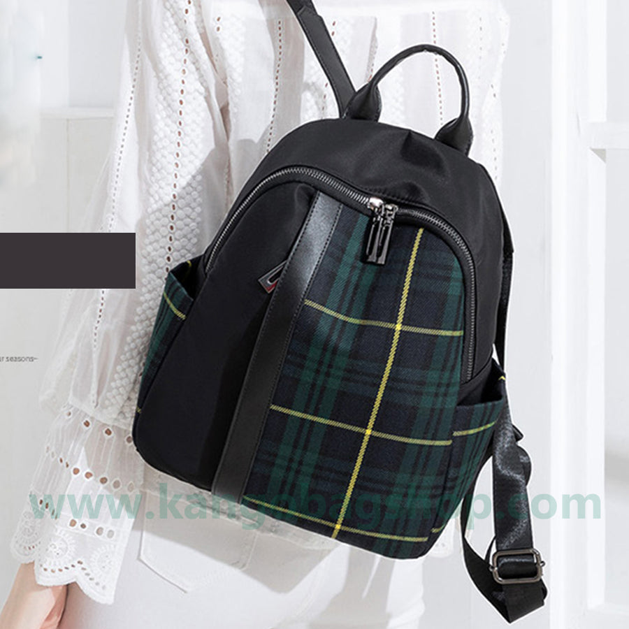 Backpack women's spring new Korean version easy to build high-capacity Oxford cloth backpack