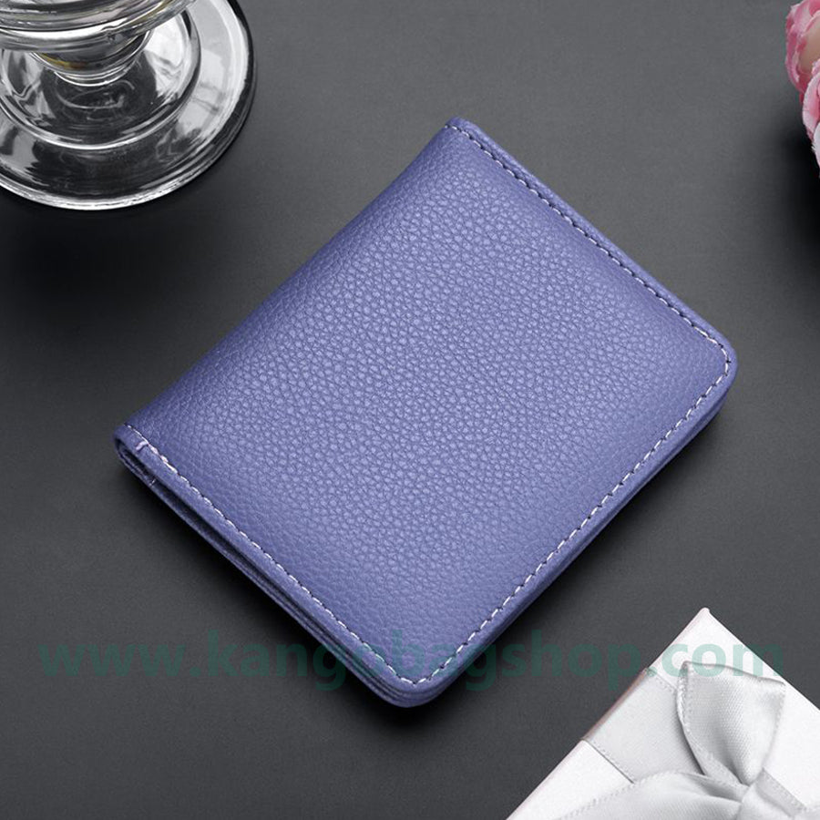 Simple wallet man ultra-thin short wallet card bag one soft wallet thin multi-card position wallet students