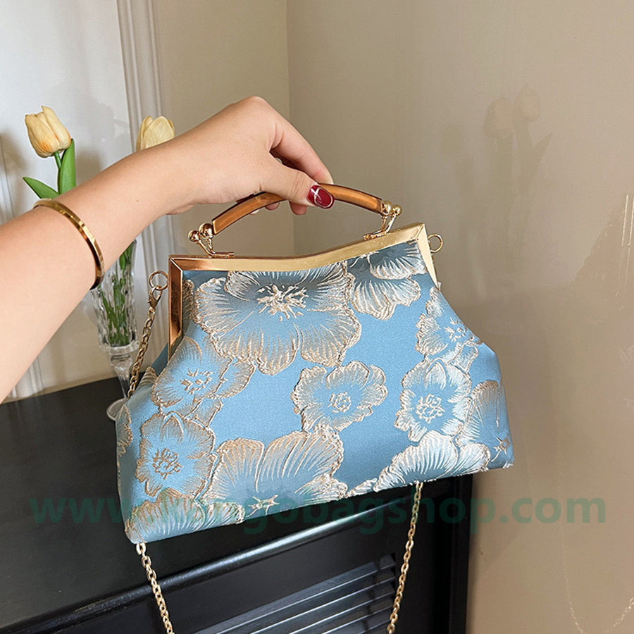 Handmade tote bag chain single shoulder bag banquet bag woman bag