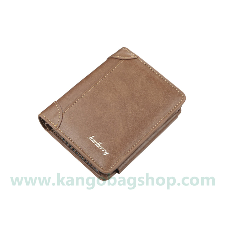 New style wallet men retro PU vertical style business wallet men change driver's license leather jacket soft wallet