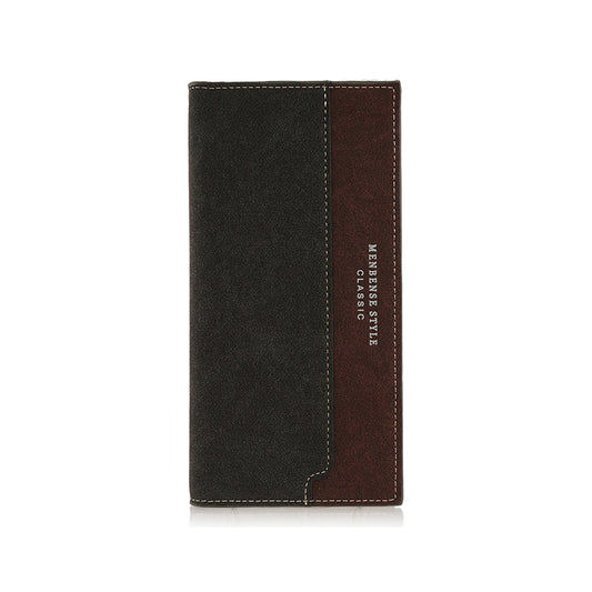 Men's wallets new long color multi-card table large-capacity casual men frosted tide wallet