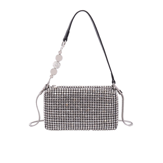 The new diamond bag full of Diamond Bag Pearl handbag chain bag armpit bag