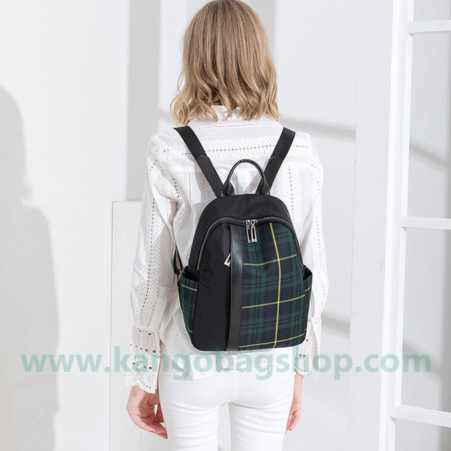 Backpack women's spring new Korean version easy to build high-capacity Oxford cloth backpack