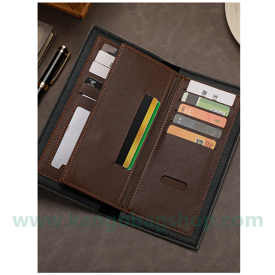 Men's wallets new long color multi-card table large-capacity casual men frosted tide wallet