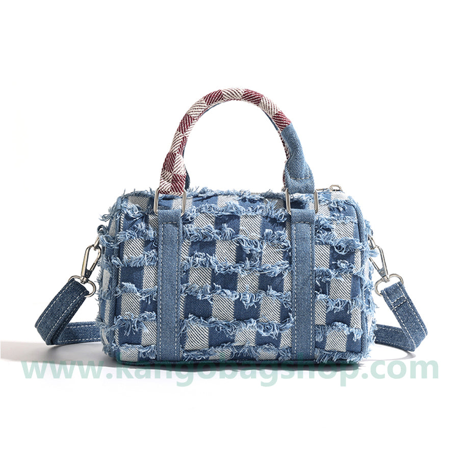 Large capacity pillow bag ladies autumn and winter new high-end niche denim shoulder shoulder shoulder bag