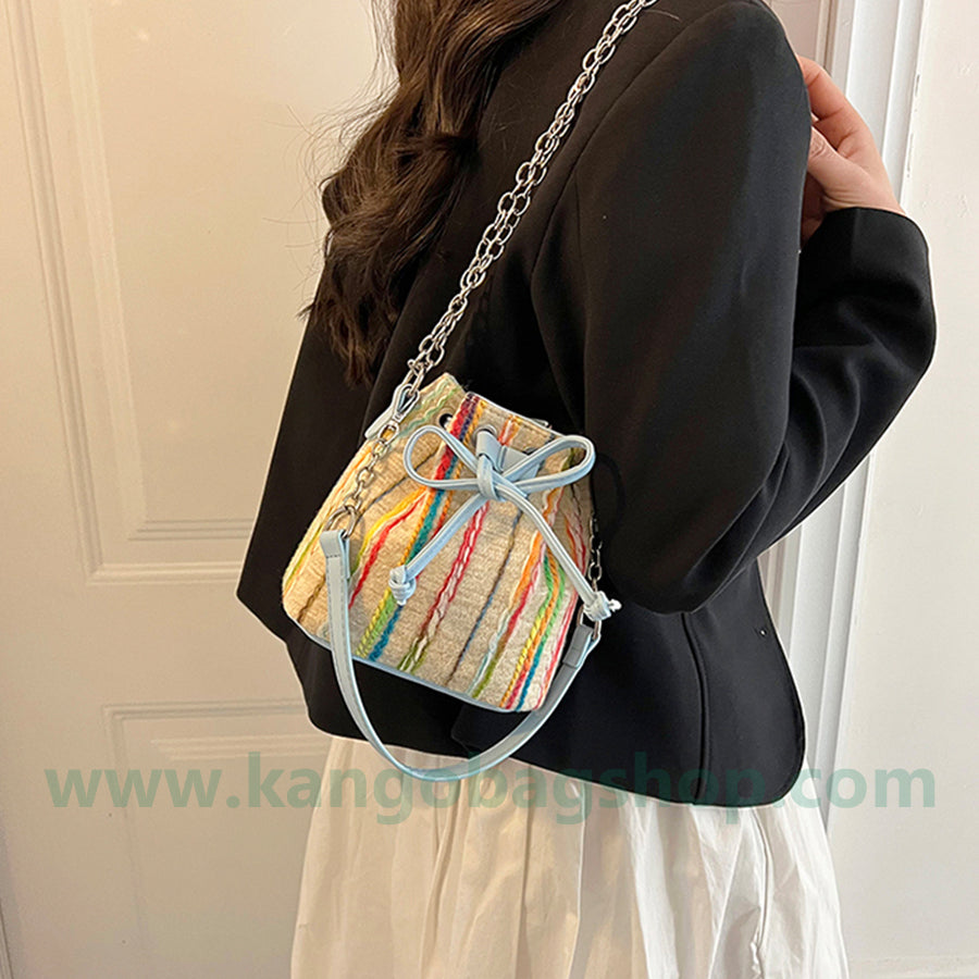 Summer high-end fashion small bucket bag ladies new fashion Fanny Pack Fanny Pack