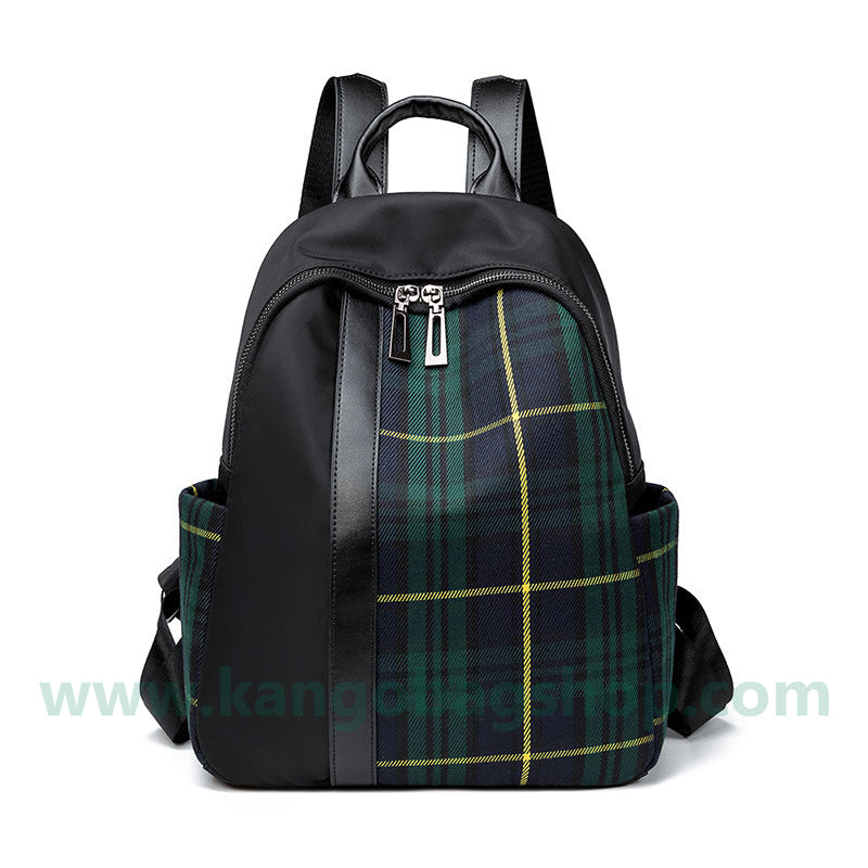 Backpack women's spring new Korean version easy to build high-capacity Oxford cloth backpack