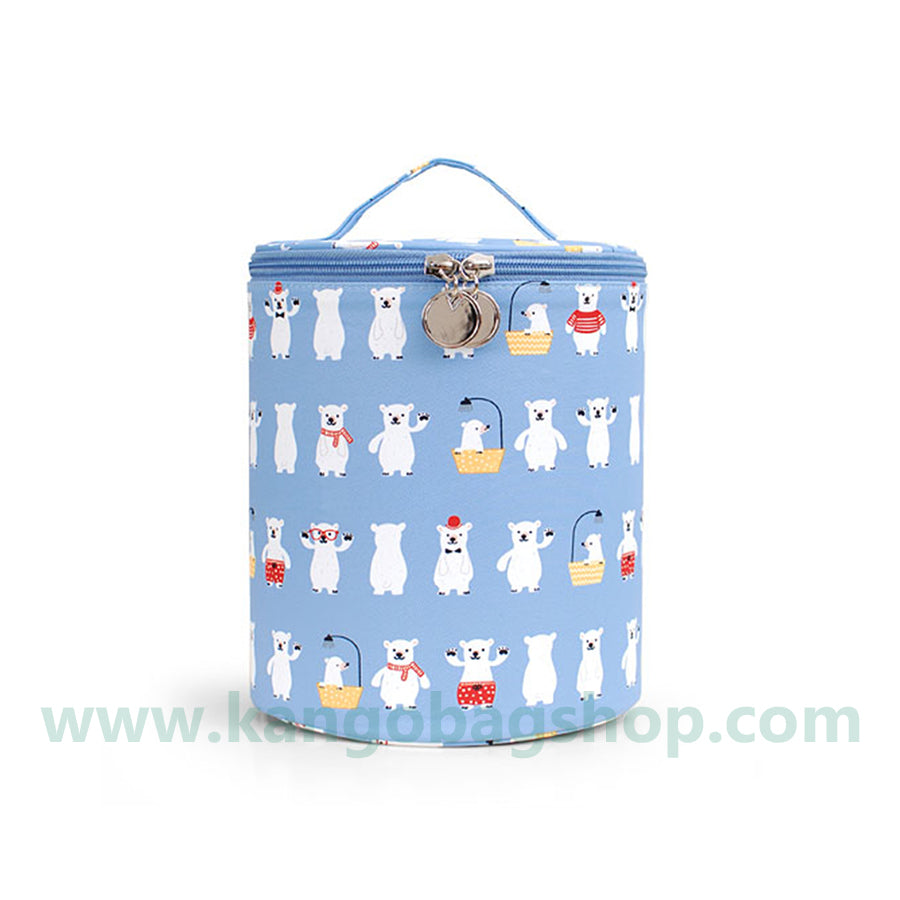 The new Korean version of water-washing cloth art waterproof skin care package large capacity travel multi-function high cylinder cosmetic case