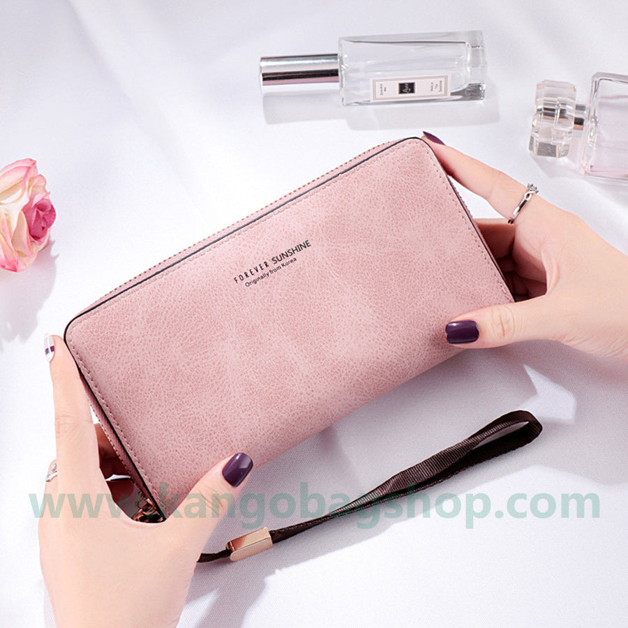 Hold a Lady Purse Long Korean version handbag solid color multi-function card bag mobile phone purse purse purse purse purse purse purse