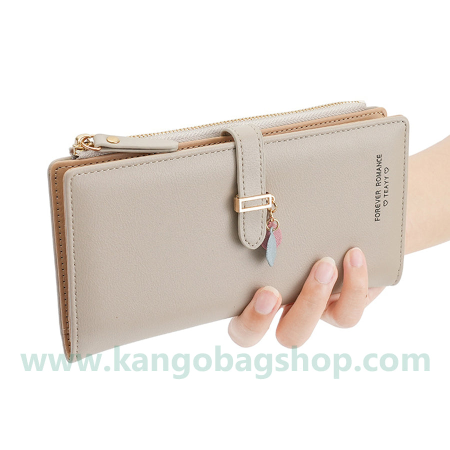 Long purse female niche design thin wallet new exquisite high-grade soft wallet card bag tide