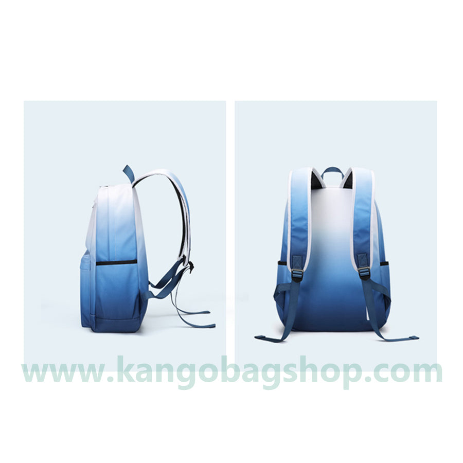 The new backpack male backpack computer bag high school students backpack large volume gradient bag