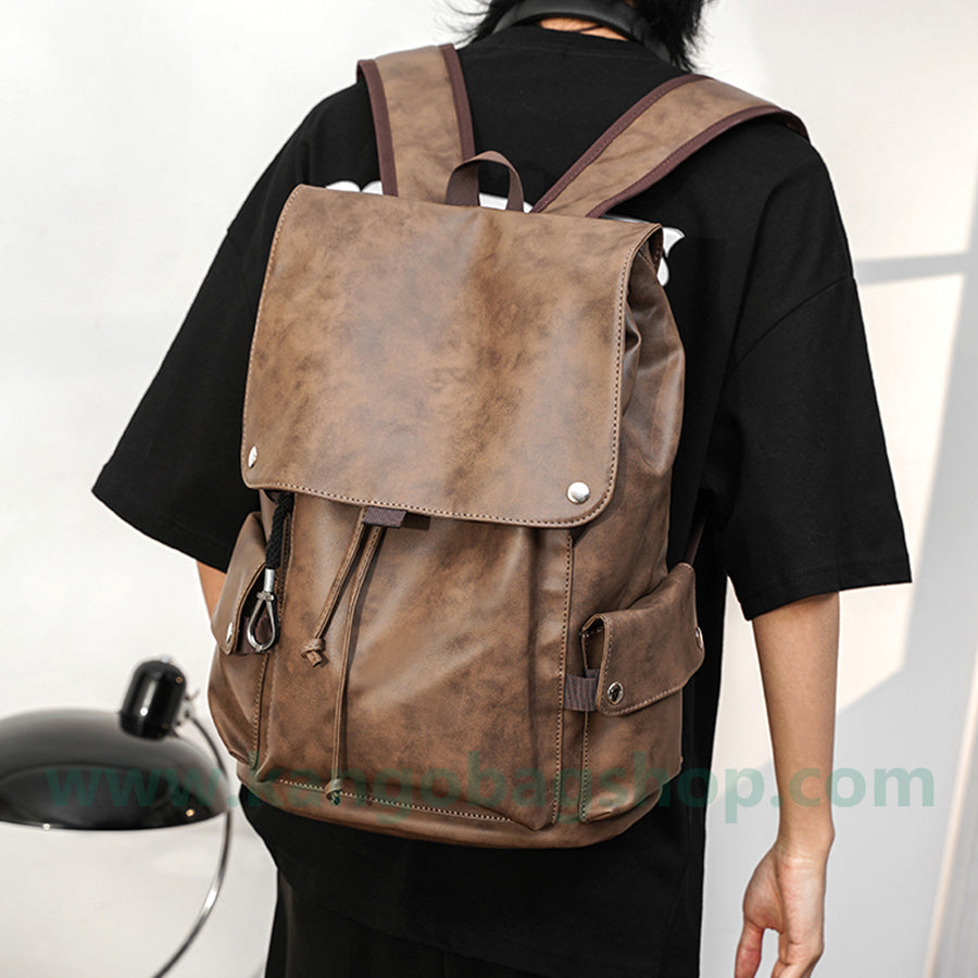 Trend backpack men's leisure waterproof travel bag computer backpack senior high school junior high school college students' schoolbag men's bag