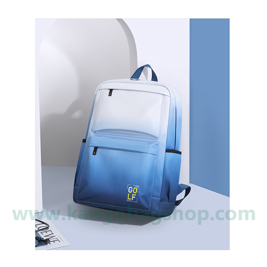 The new backpack male backpack computer bag high school students backpack large volume gradient bag