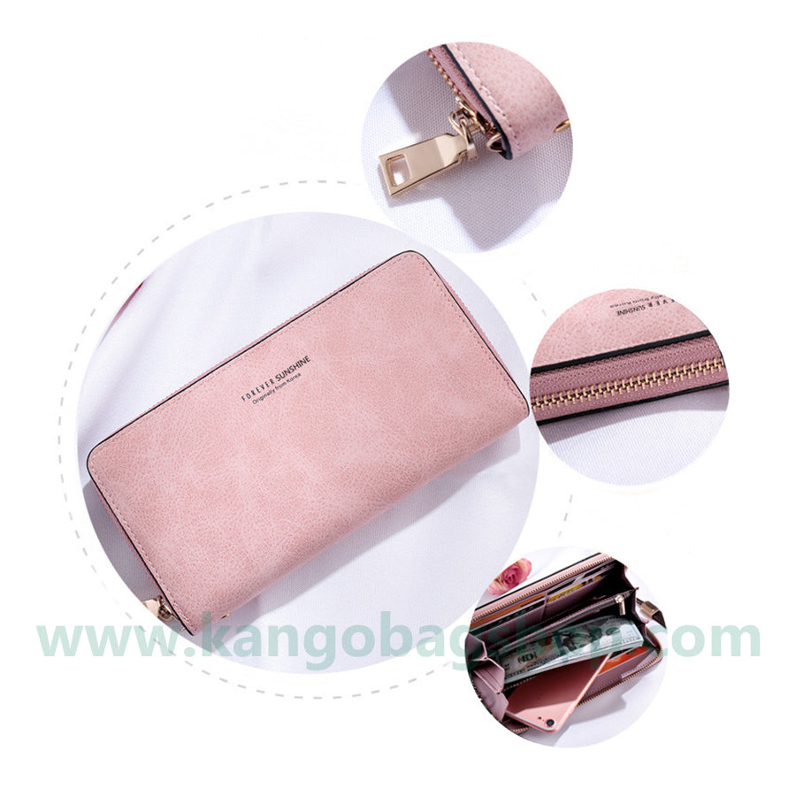 Hold a Lady Purse Long Korean version handbag solid color multi-function card bag mobile phone purse purse purse purse purse purse purse