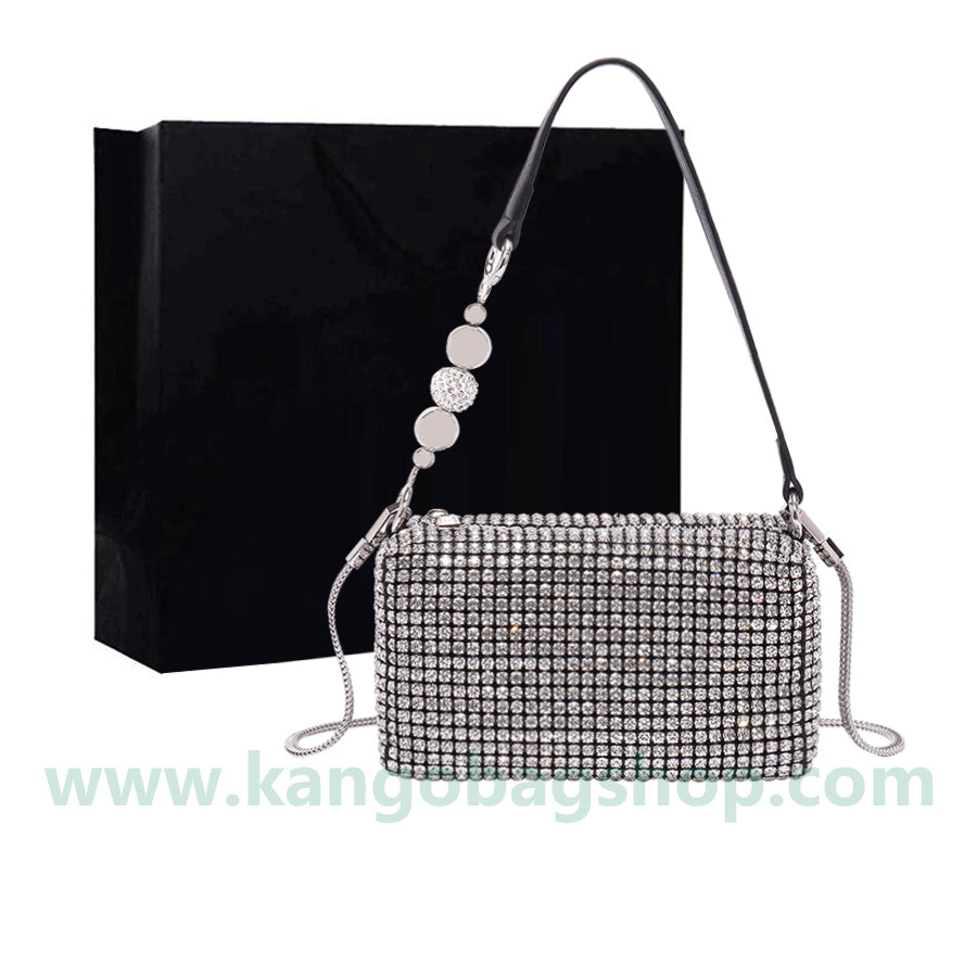 The new diamond bag full of Diamond Bag Pearl handbag chain bag armpit bag