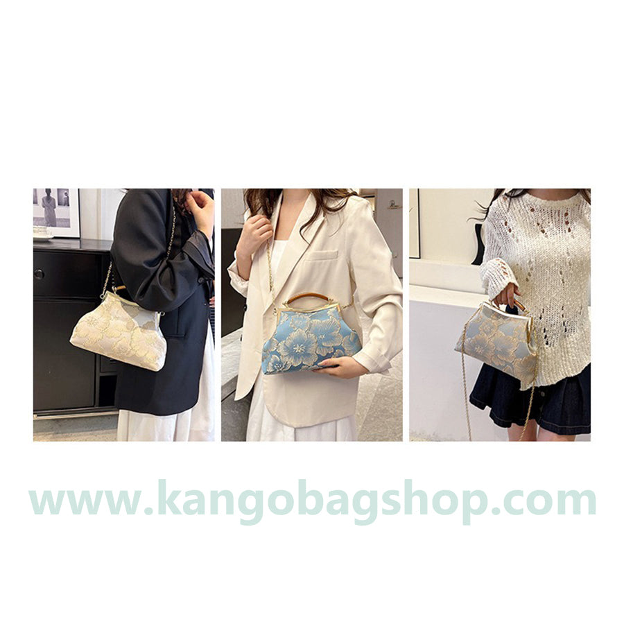 Handmade tote bag chain single shoulder bag banquet bag woman bag