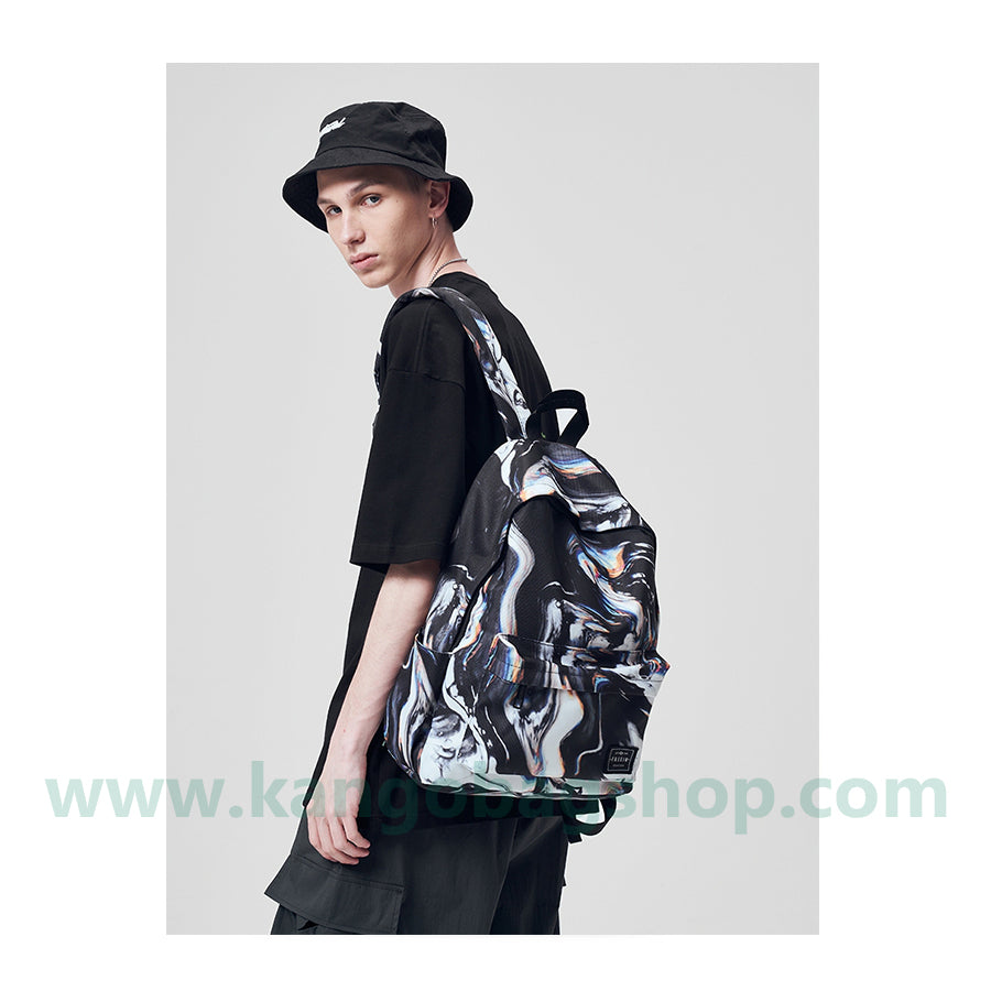 Printed backpack a small number of high school students schoolbag female high-capacity campus computer backpack new