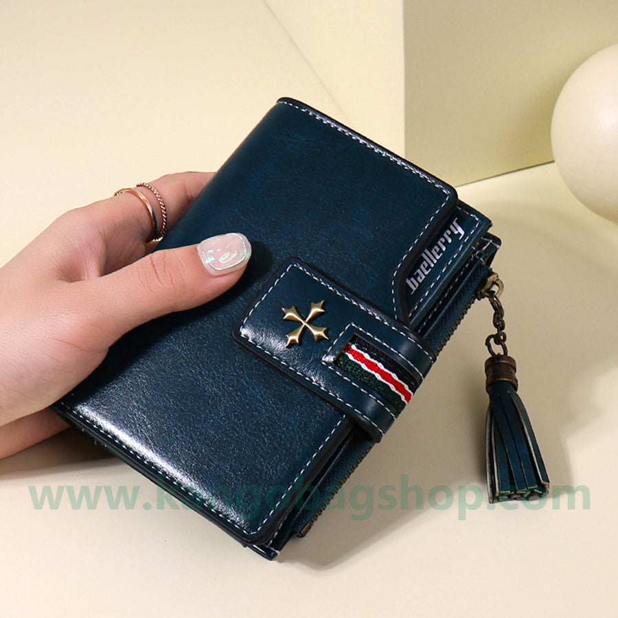 Purse new fashion simple folding pocket purse multi-card slot card purse purse